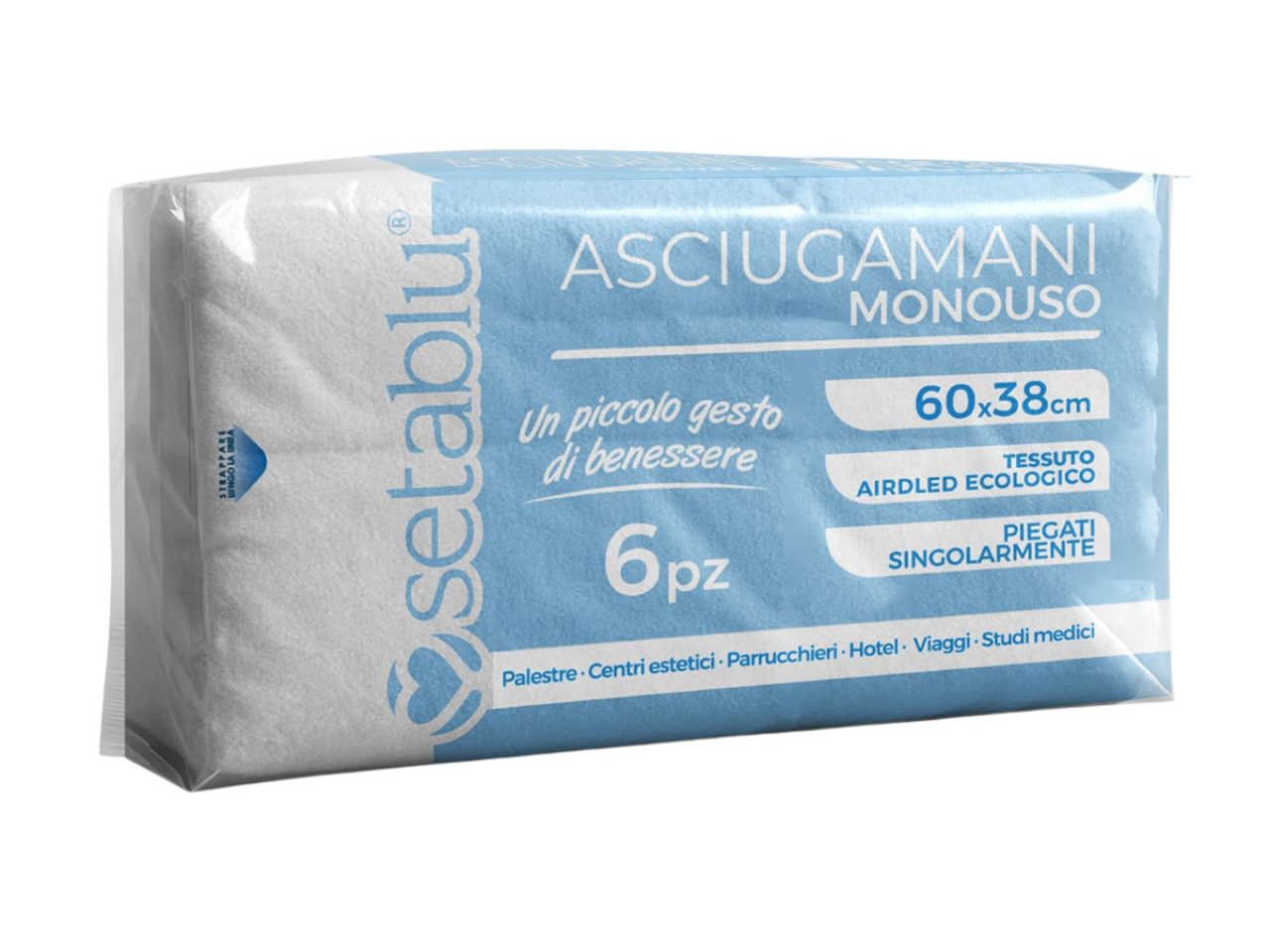 ASCIUGAMANI MONOUSO 60X38CM SET 6 PZ 62263
