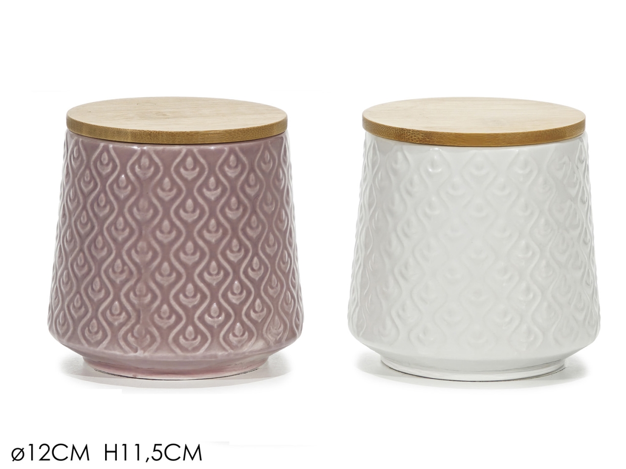 BARATTOLO C/ COP. ERMETICO BAMBOO IN 2 ASS. 407202