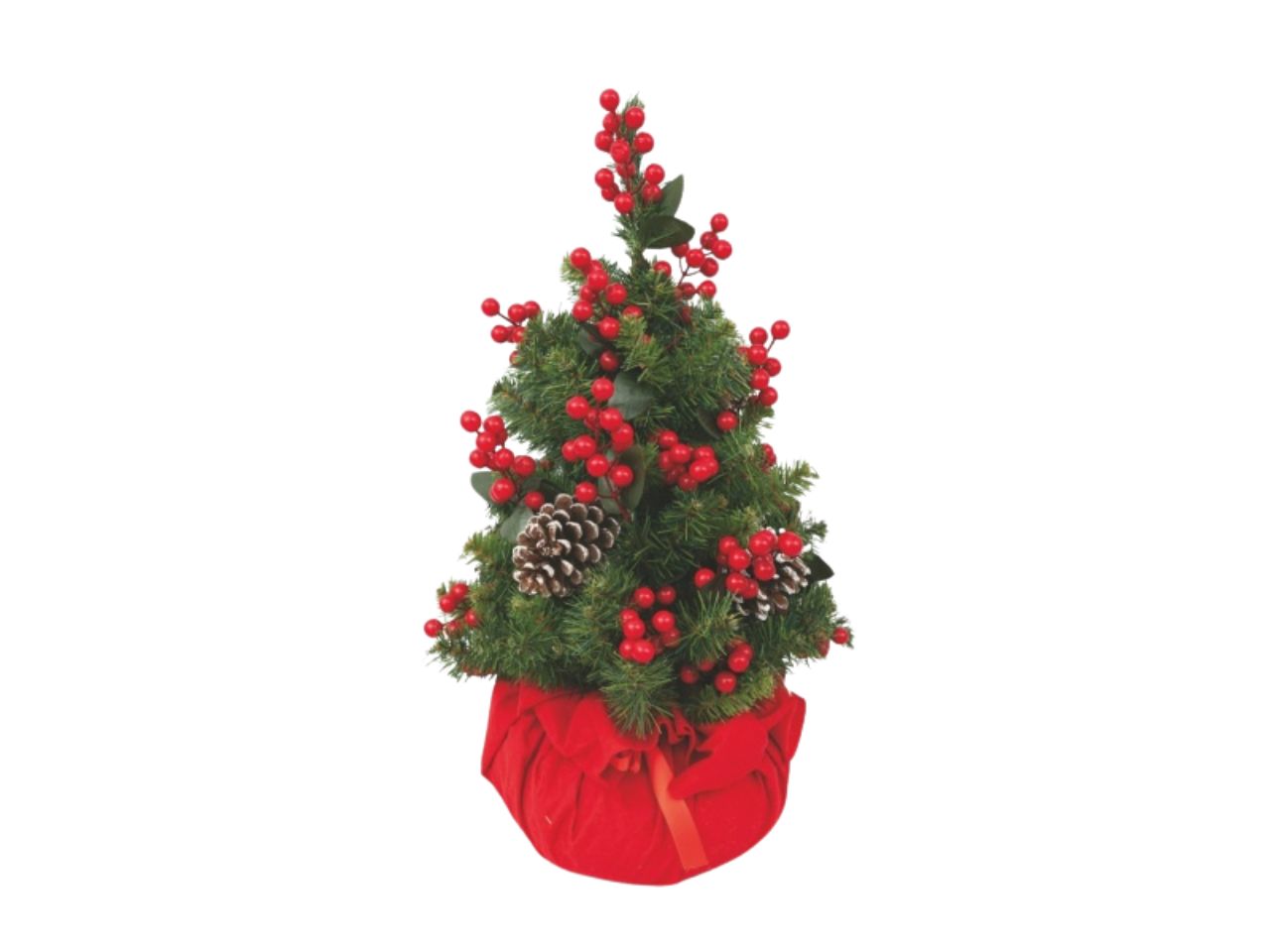 ALBERO 60CM VERDE BACCHE/PIGNE CEN-88365 ALBERO 60CM VERDE BACCHE/PIGNE CEN-88365