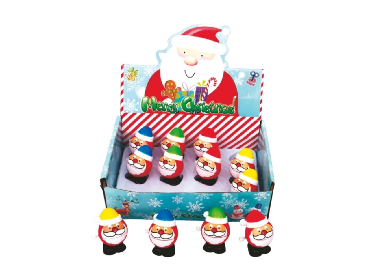 BABBO NATALE A CORDA 7CM ASS. V-50721