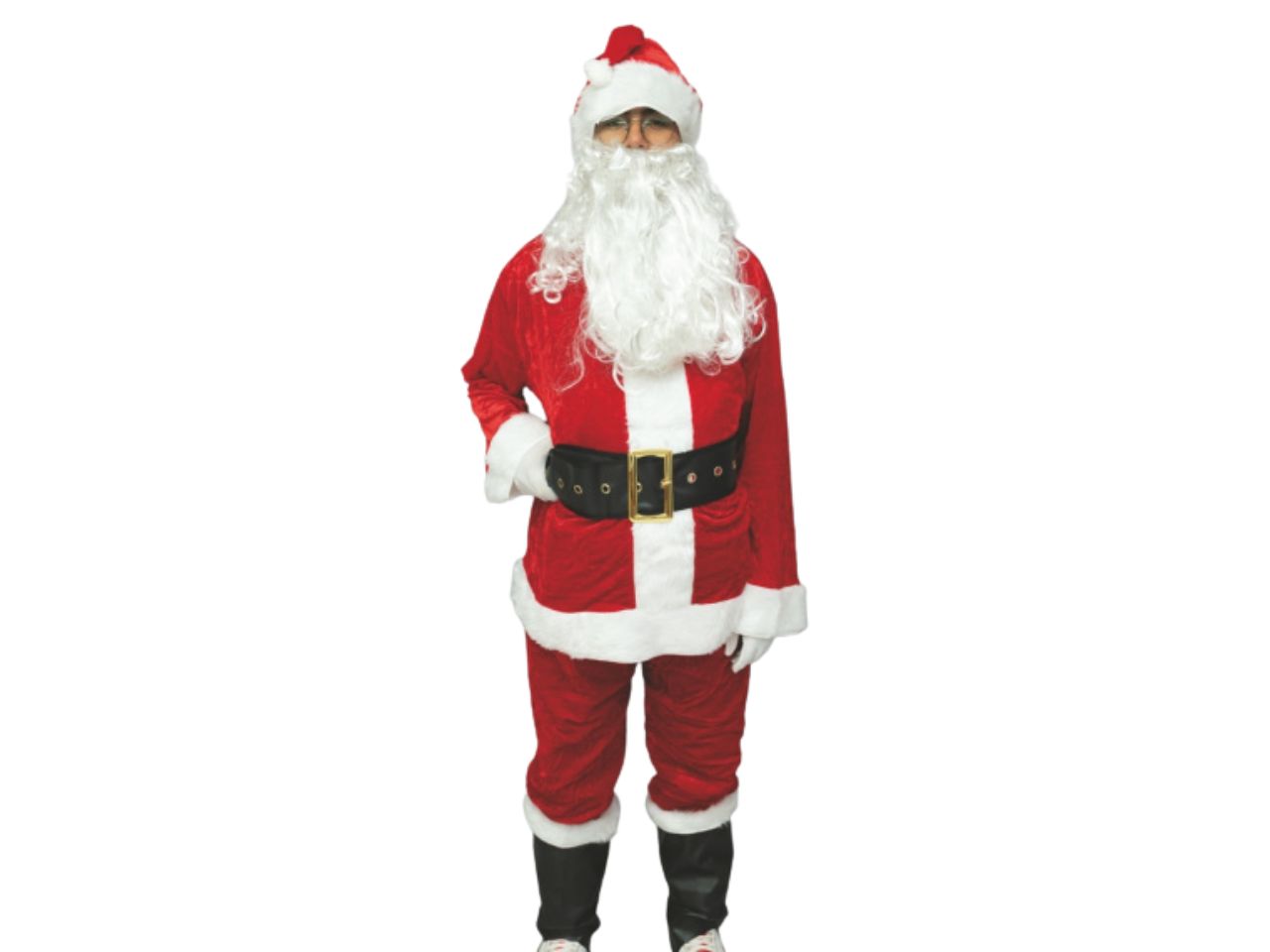 VESTITO BABBO NATALE 7PZ VELLUTO BST AC-14370 VESTITO BABBO NATALE 7PZ VELLUTO BST AC-14370