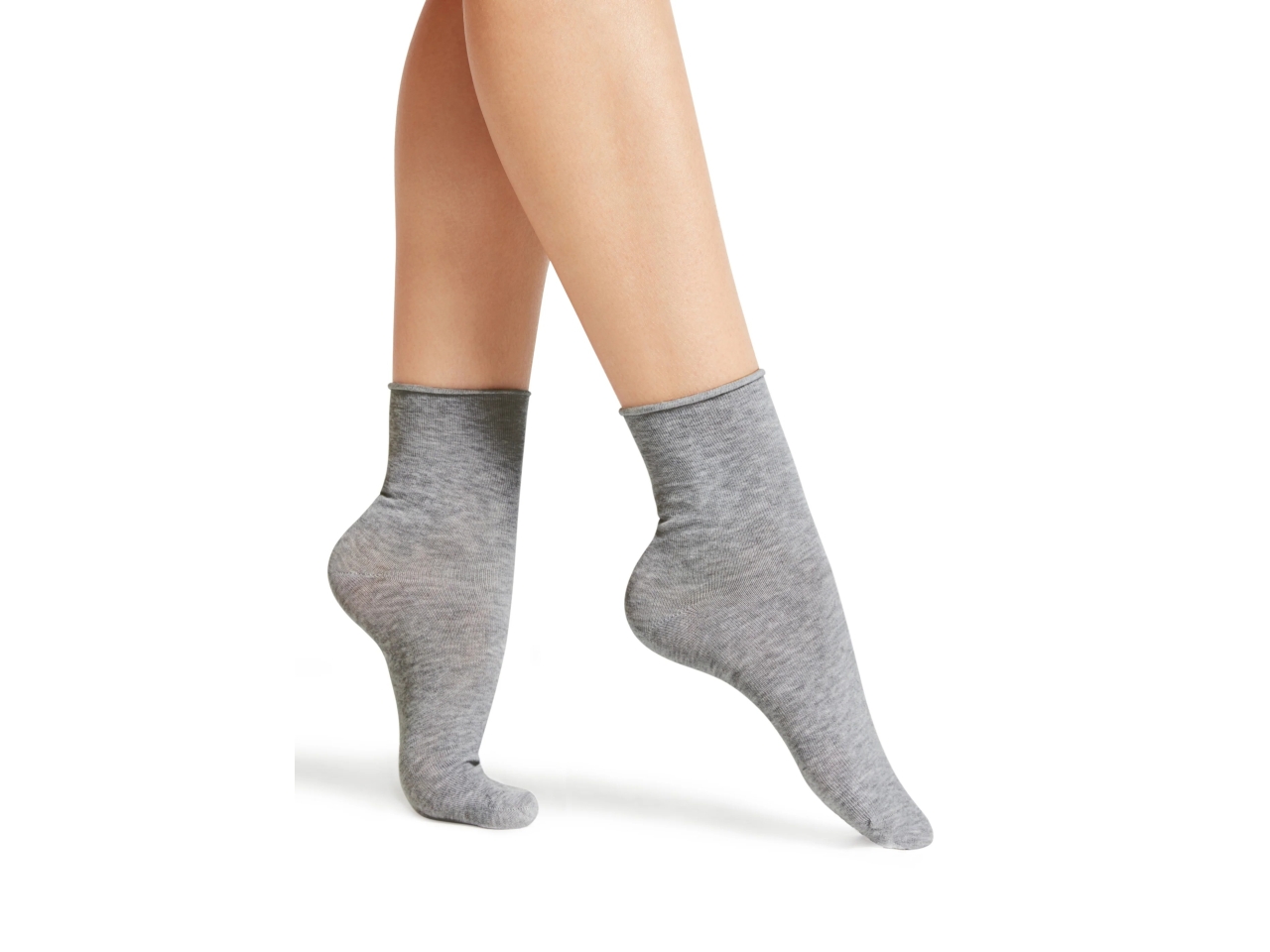 CALZINO DONNA SET 3 PAIA AL VIVO GRIGIO22YYA908A02
