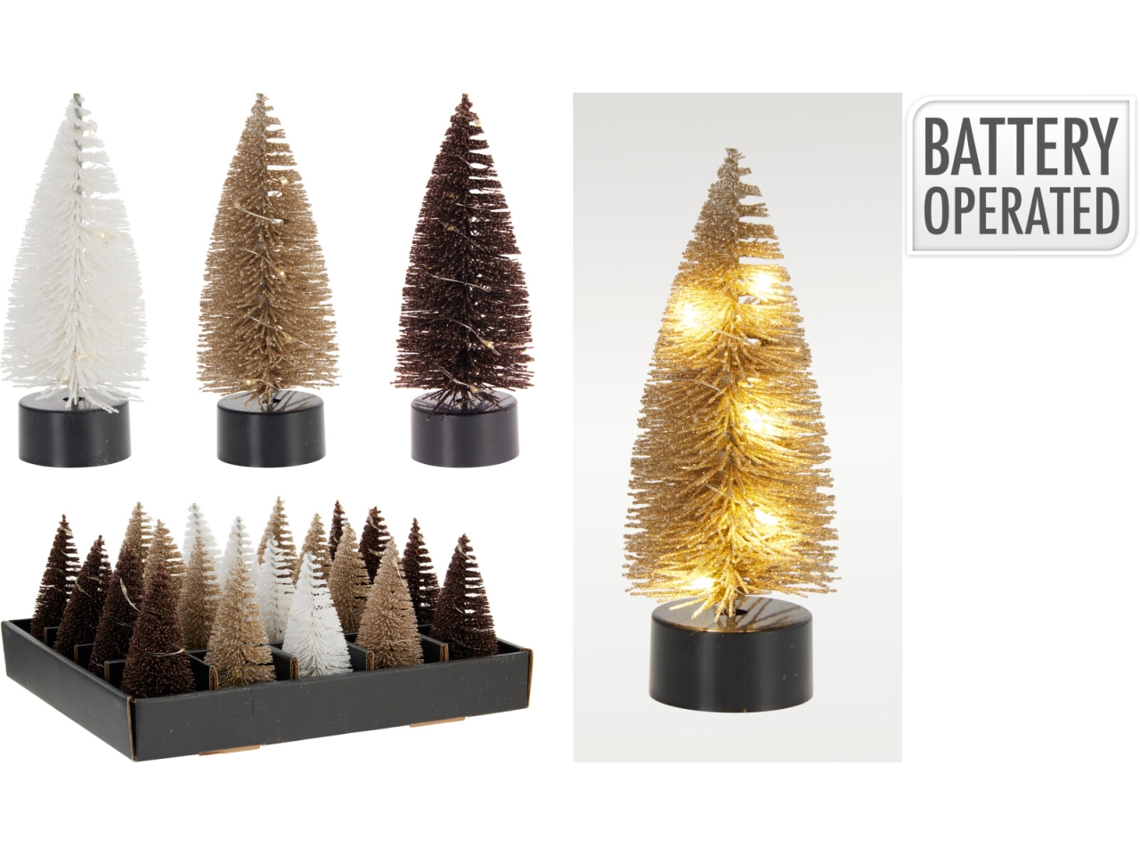ALBERO 10CM C/LED 3ASS ASH600870