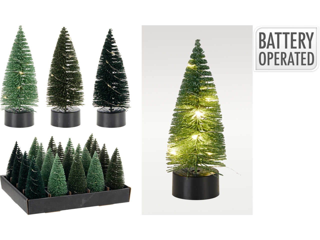 ALBERO 13CM C/LED 3ASS ASH600850