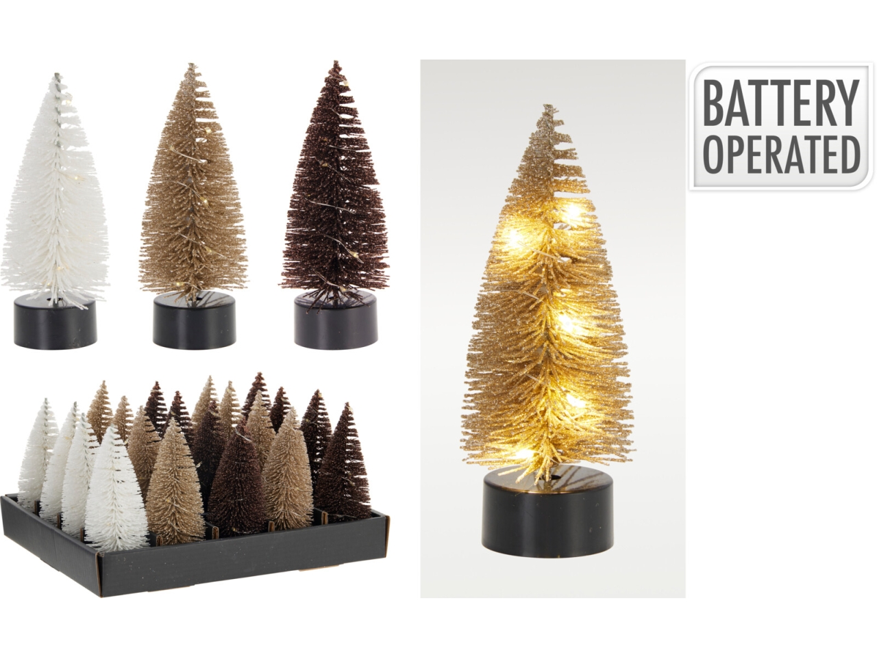 ALBERO 13CM C/LED 3ASS ASH600880