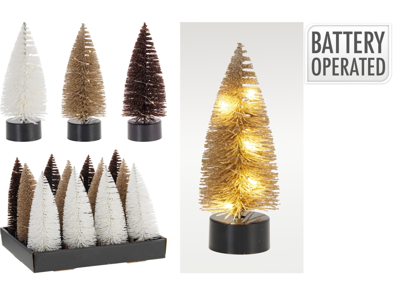 ALBERO 17CM C/LED 3ASS ASH600890