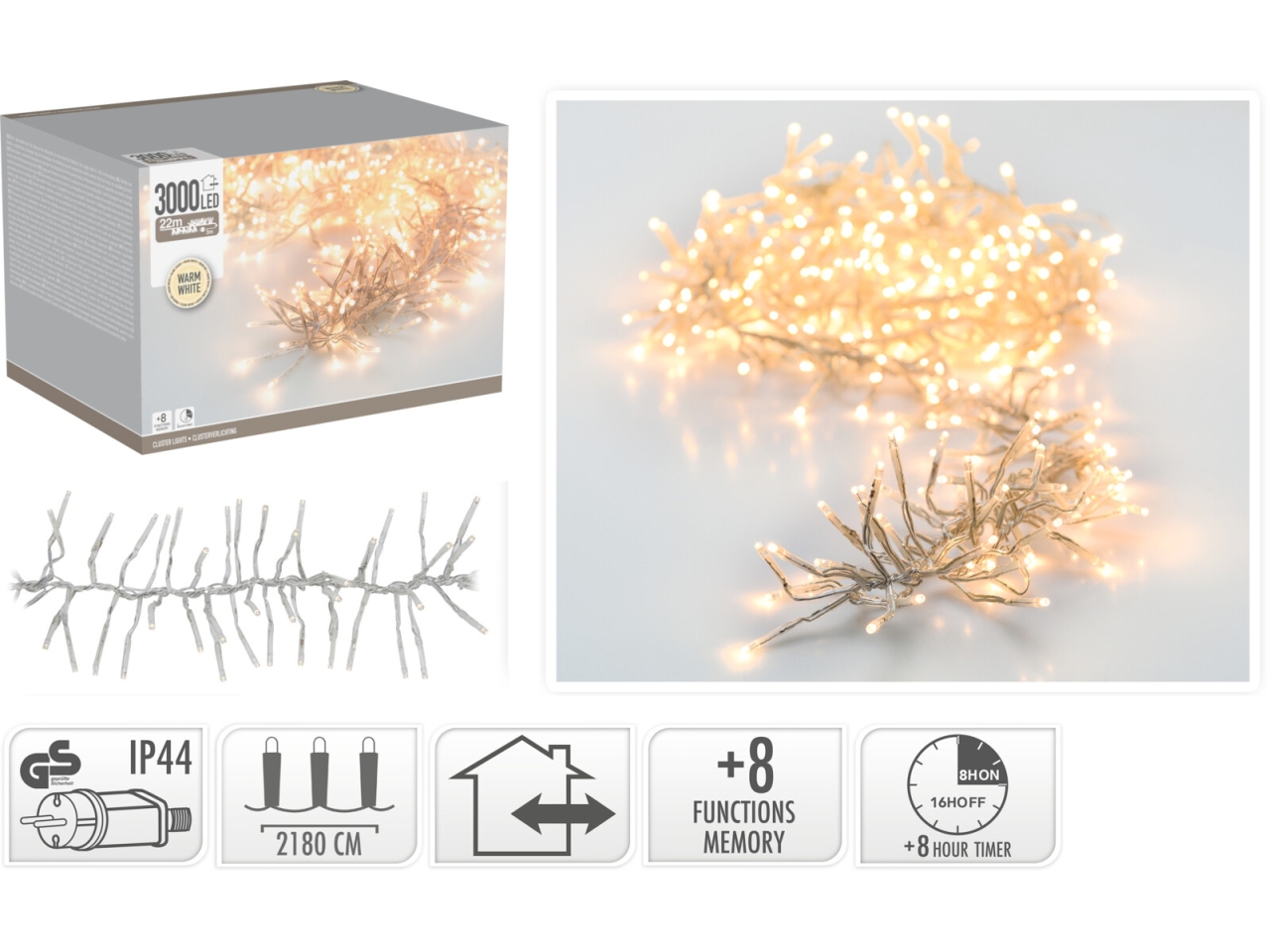 CATENA 3000LED B.CALDO C/GIOCO U.E. AGL550470 CATENA 3000LED B.CALDO C/GIOCO U.E. AGL550470