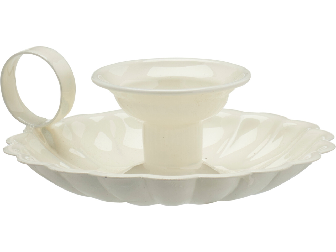 PORTACANDELA METALLO 13X12CM BIANCO A98101050