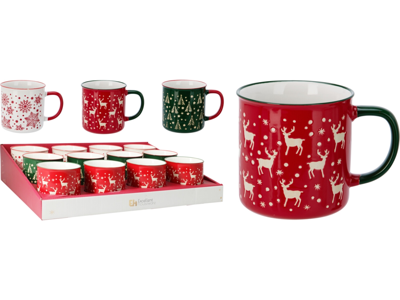 TAZZA CERAMICA NATALE 540ML 3ASS Q99000460 TAZZA CERAMICA NATALE 540ML 3ASS Q99000460