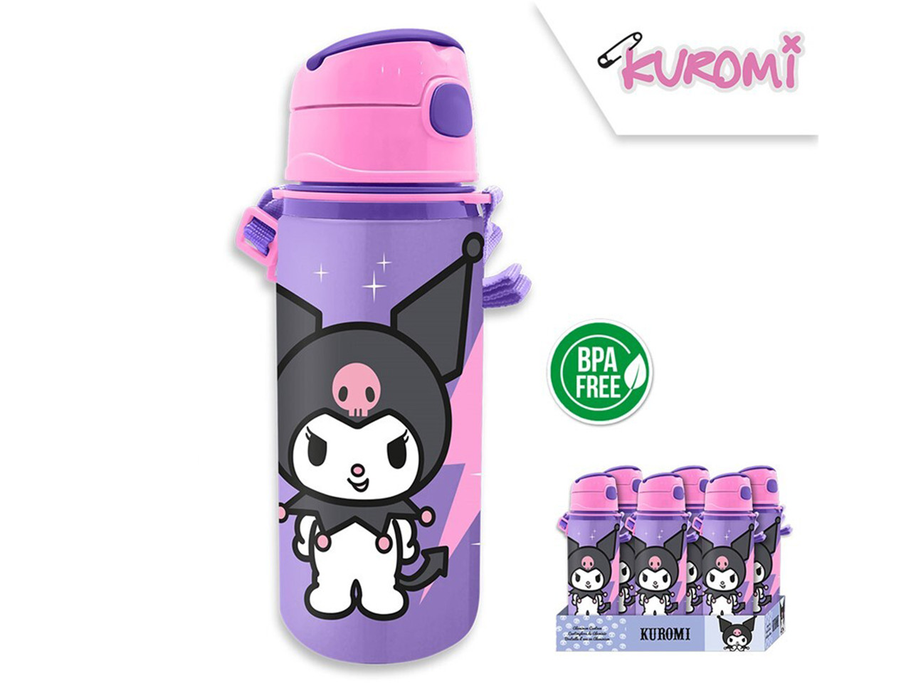 KUROMI BORRACCIA ALLUMINIO CON MANICO 600MLKU00031