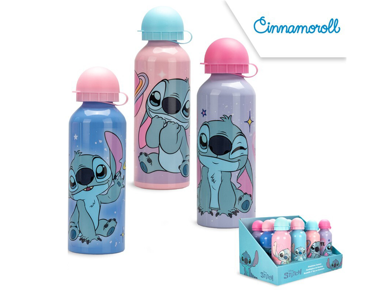 STITCH BORRACCIA ALLUMINIO 500ML IN 3 ASS.ST00132