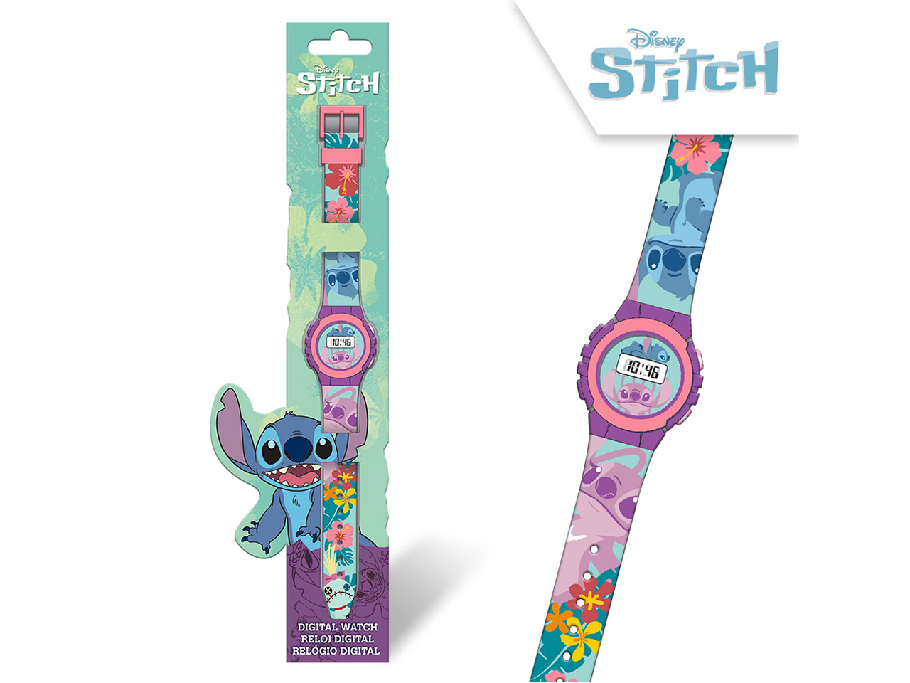 STITCH OROLOGIO DIGITALE KE02 TROPICALE LAS4195