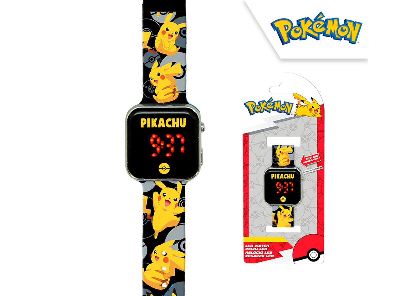 POKEMON OROLOGIO LED POK4402