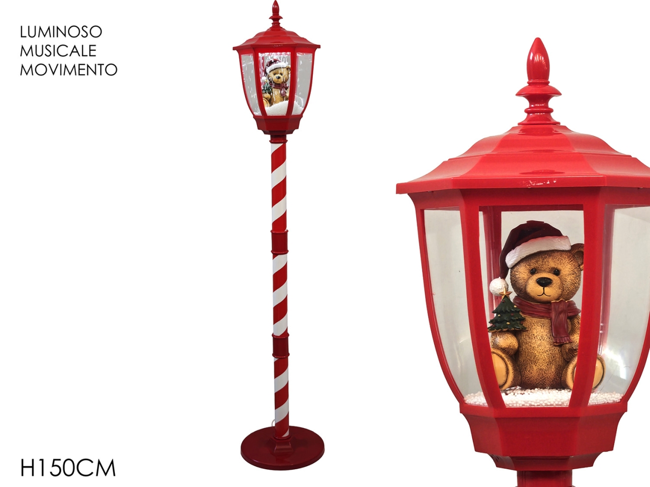LAMPIONE 150CM C/ORSO LU/SUO/MOV. 481408A LAMPIONE 150CM C/ORSO LU/SUO/MOV. 481408A