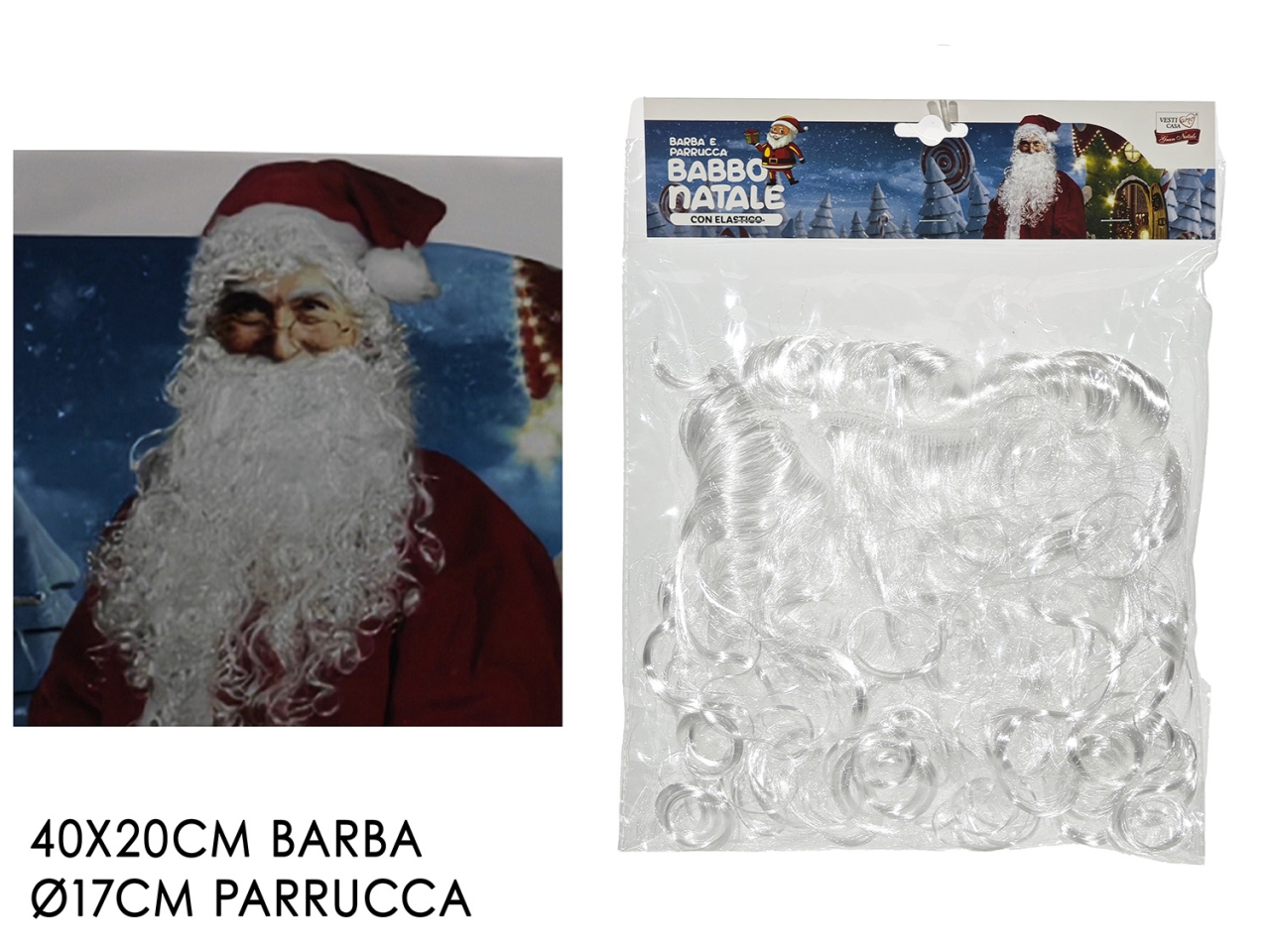 PARRUCCA E BARBA BABBO NATALE 490059
