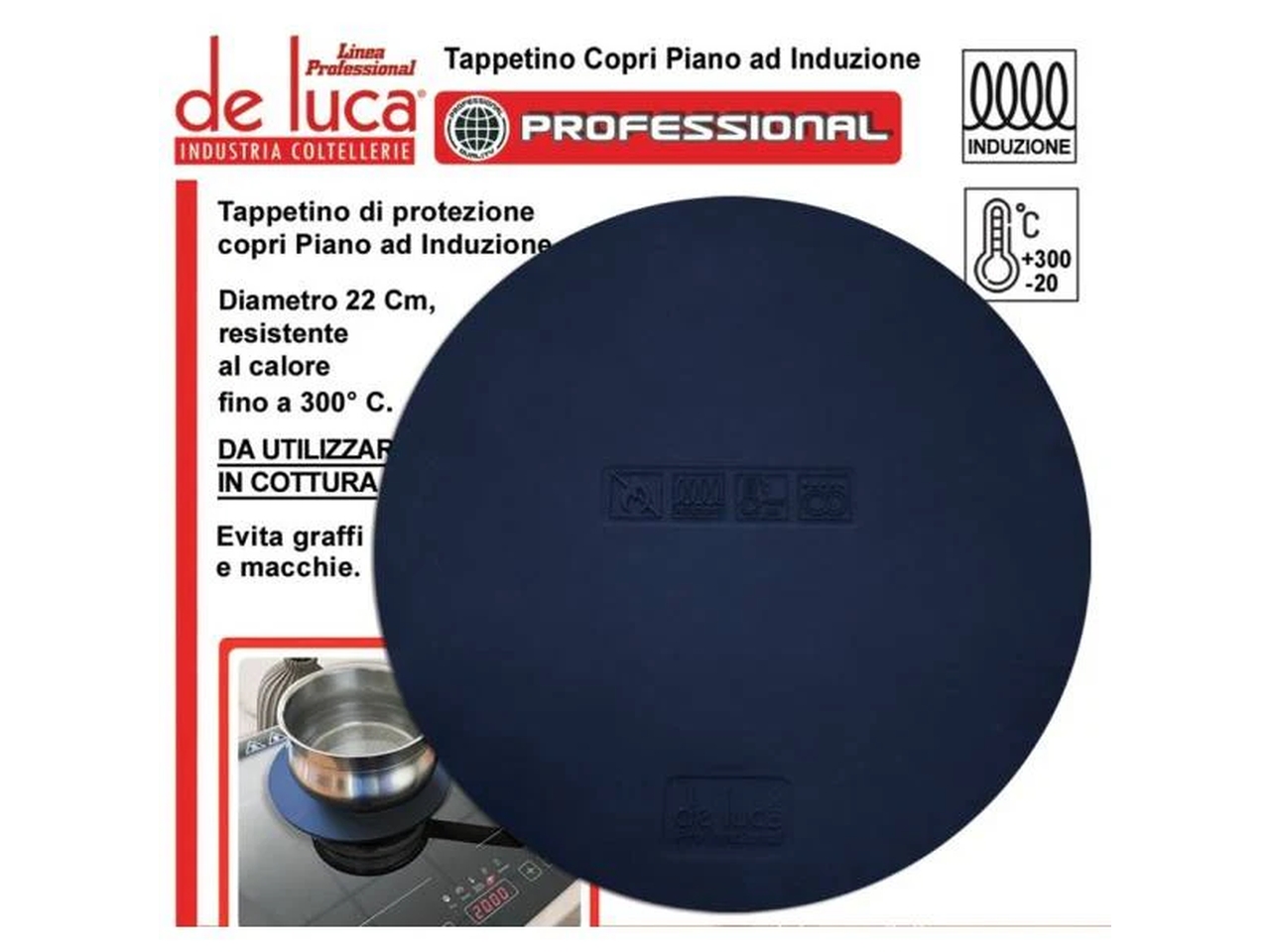 TAPPETINO PROTETTIVO PIASTRA INDUZIONE 22CM 963-22