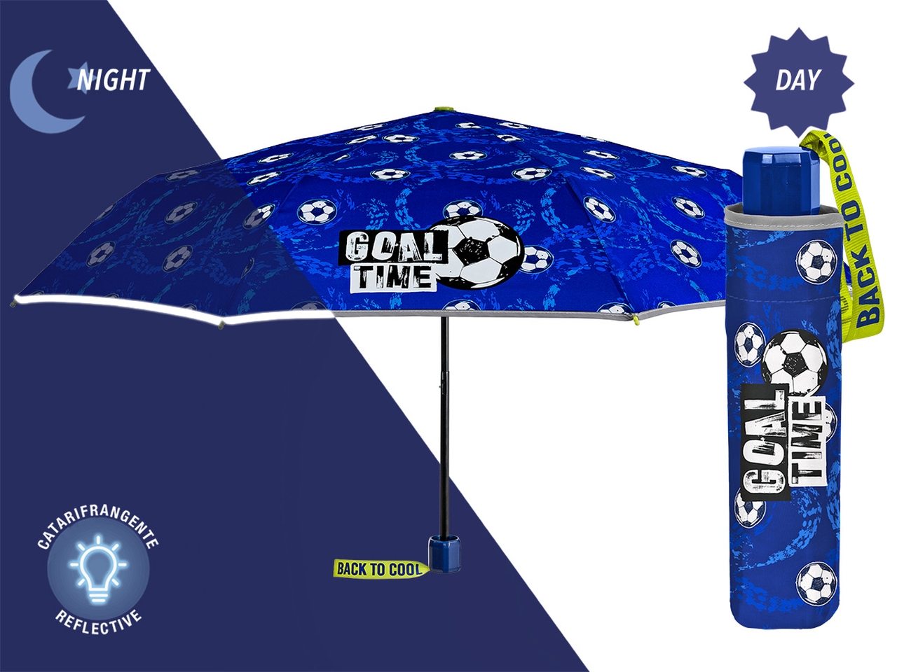 OMBRELLO MINI MANUALE 50CM CALCIO COOLKIDS 15676 OMBRELLO MINI MANUALE 50CM CALCIO COOLKIDS 15676