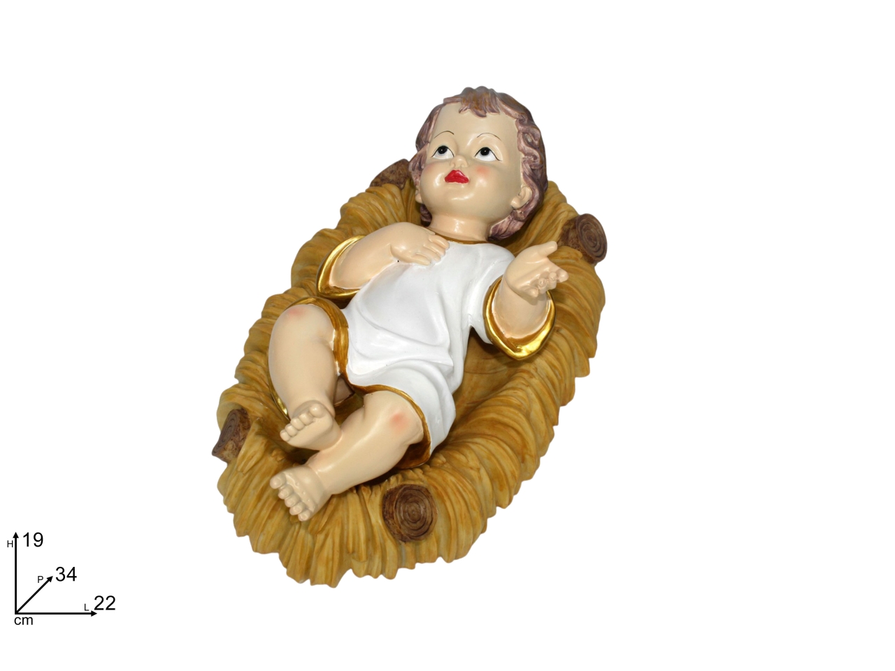 GESU BAMBINO 34CM VESTITO C/CULLA XNA11001671