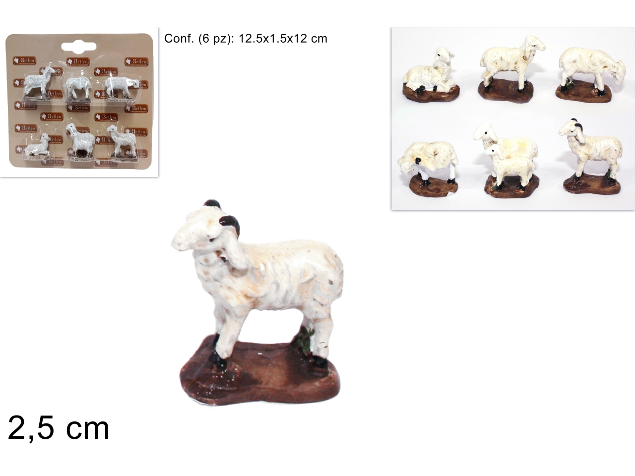 PECORE 2,5CM SET 6PZ ASS. XNA12000811