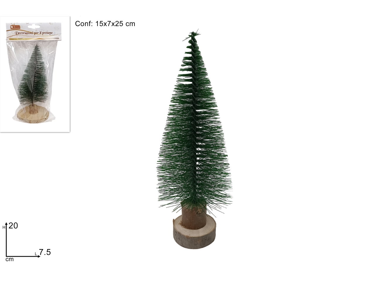 ALBERO ABETE 20CM VERDE XNA23074611