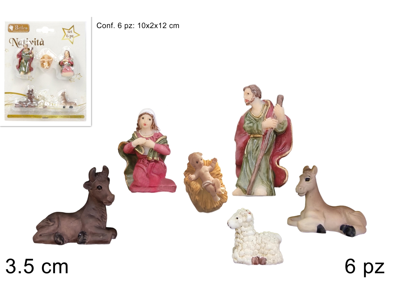 NATIVITA’ 3,5CM SET 6PZ XNA25011981