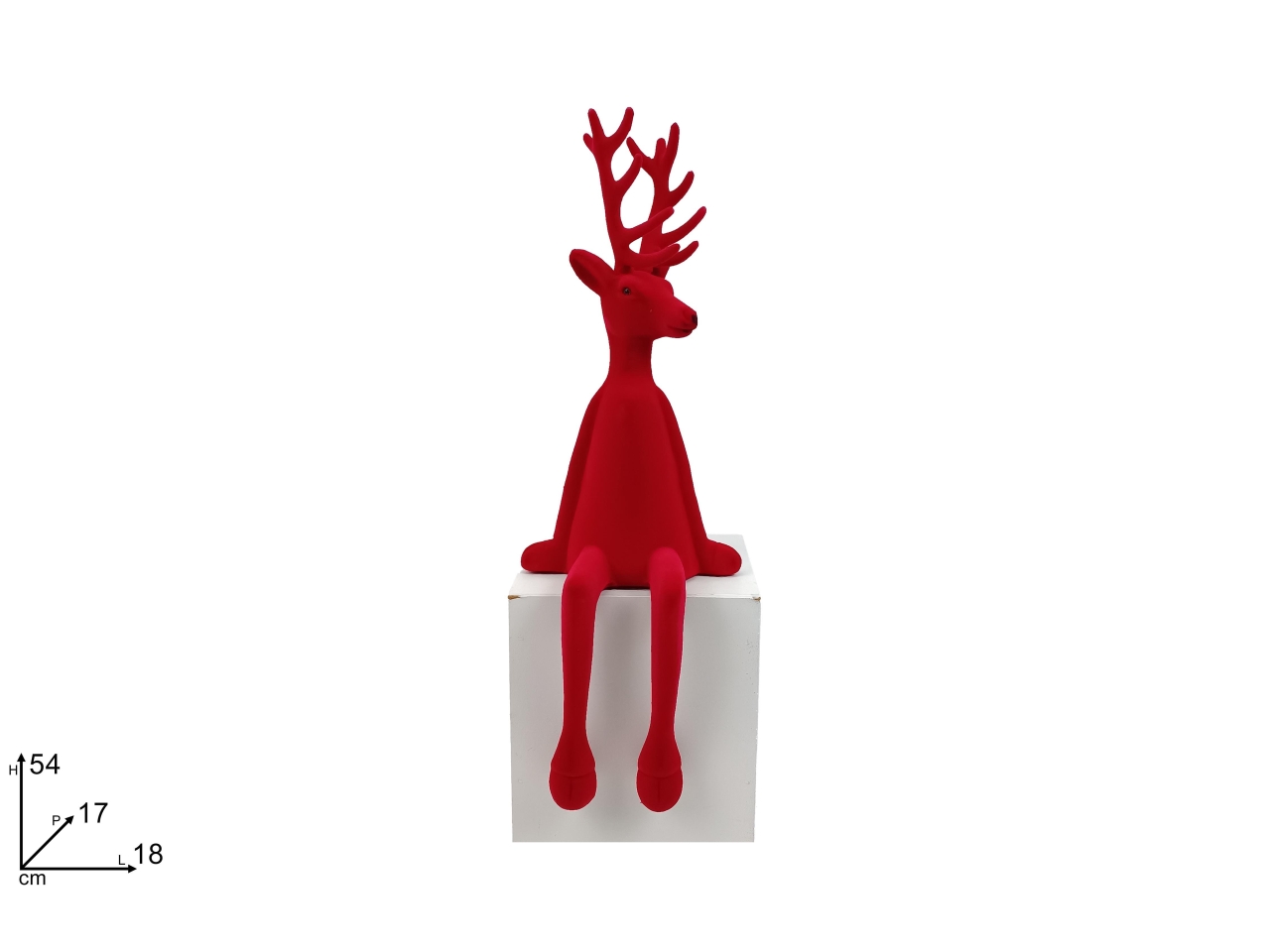 RENNA SEDUTA 54CM FLOCCATA ROSSO XNA25014101