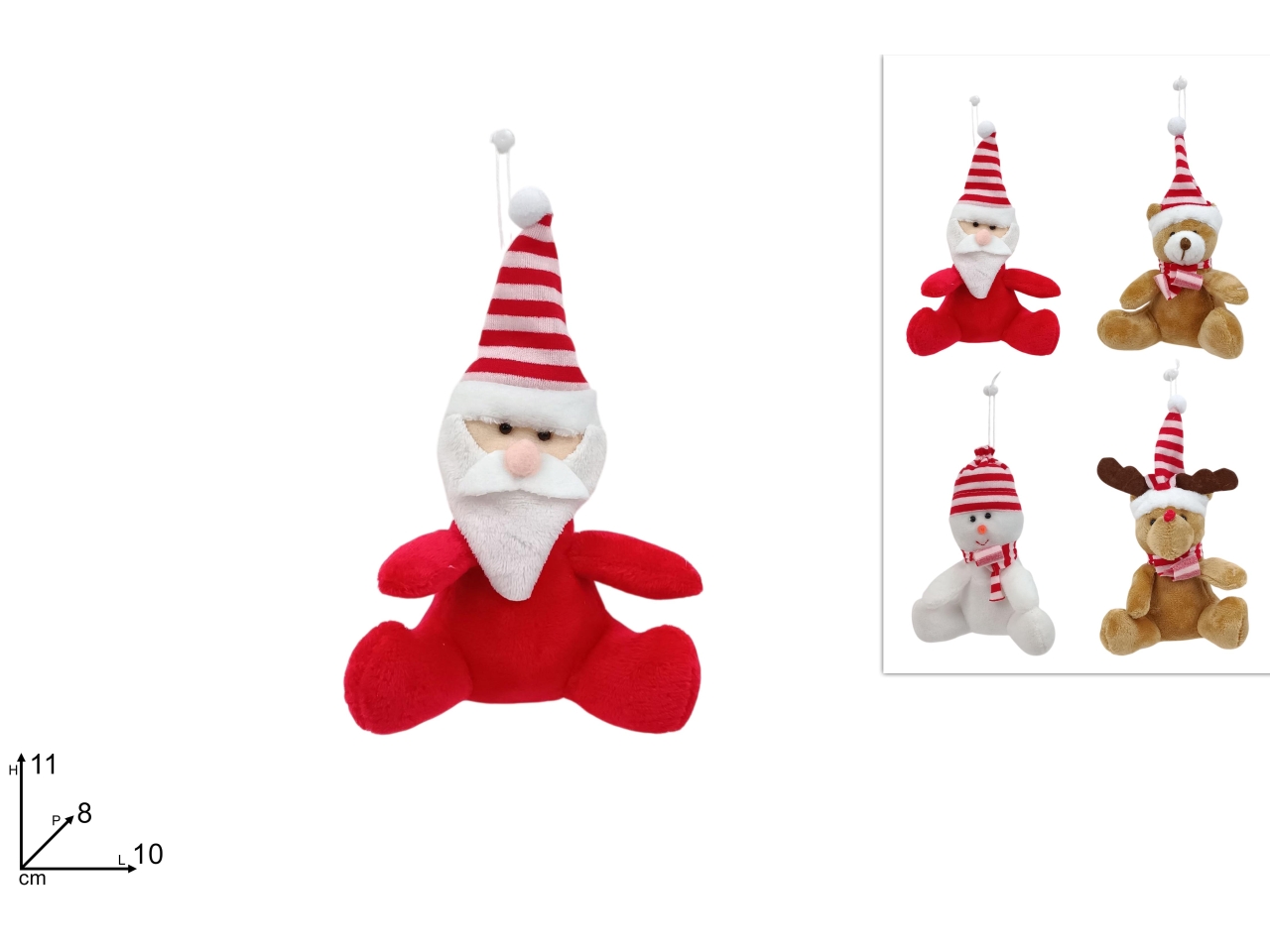 PELUCHE 11CM NATALIZIO 4ASS. XNA25023411