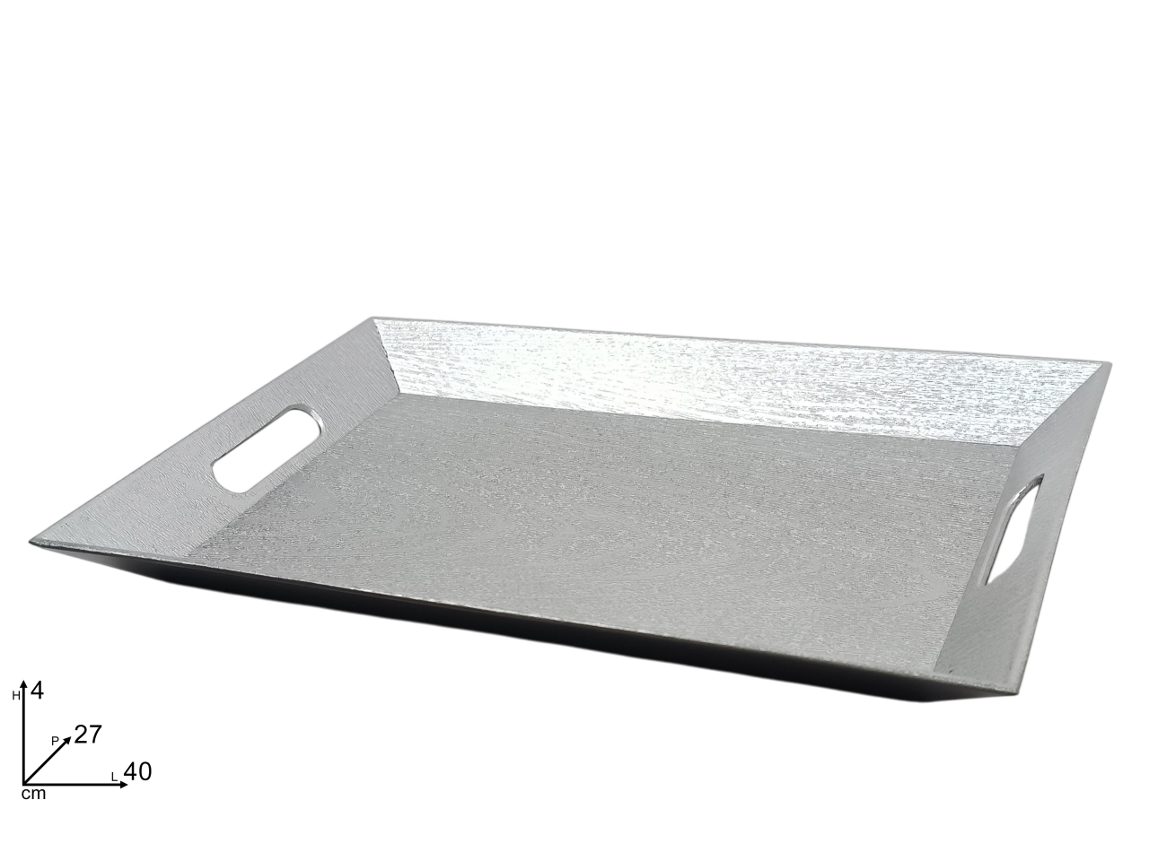 VASSOIO 40X27CM EFFETTO LEGNO ARGENTO XNA24028421 VASSOIO 40X27CM EFFETTO LEGNO ARGENTO XNA24028421