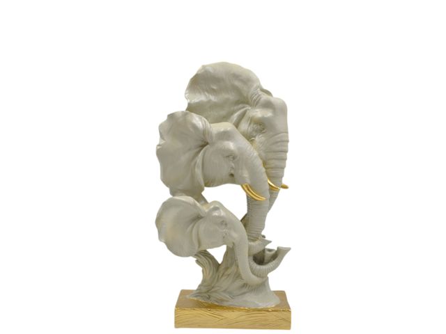 TESTA DI ELEFANTE IN RESINA 14X28CM A99952 TESTA DI ELEFANTE IN RESINA 14X28CM A99952