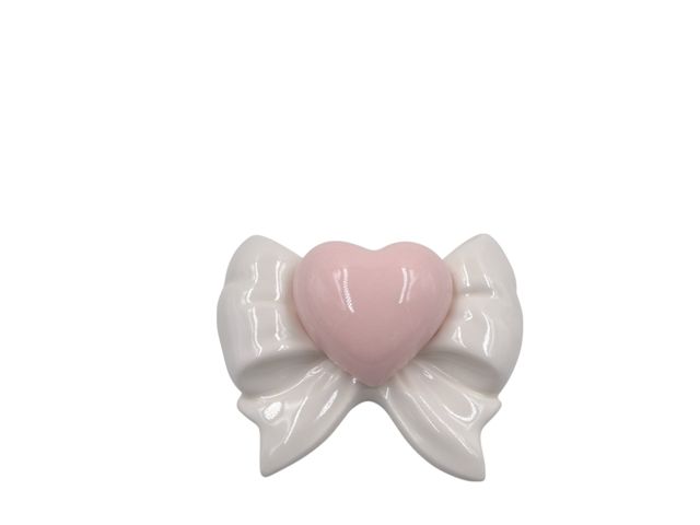 FIOCCO IN CERAMICA ROSA 5CM 102P FIOCCO IN CERAMICA ROSA 5CM 102P