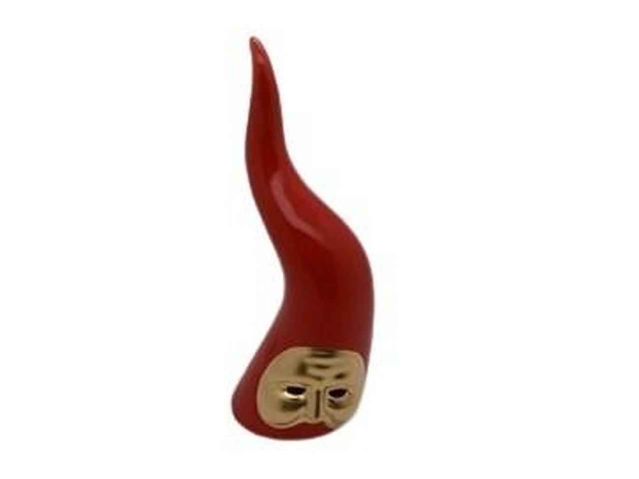 CORNO PULCINELLA IN PORCELLANA 21CM ROSSO 82480