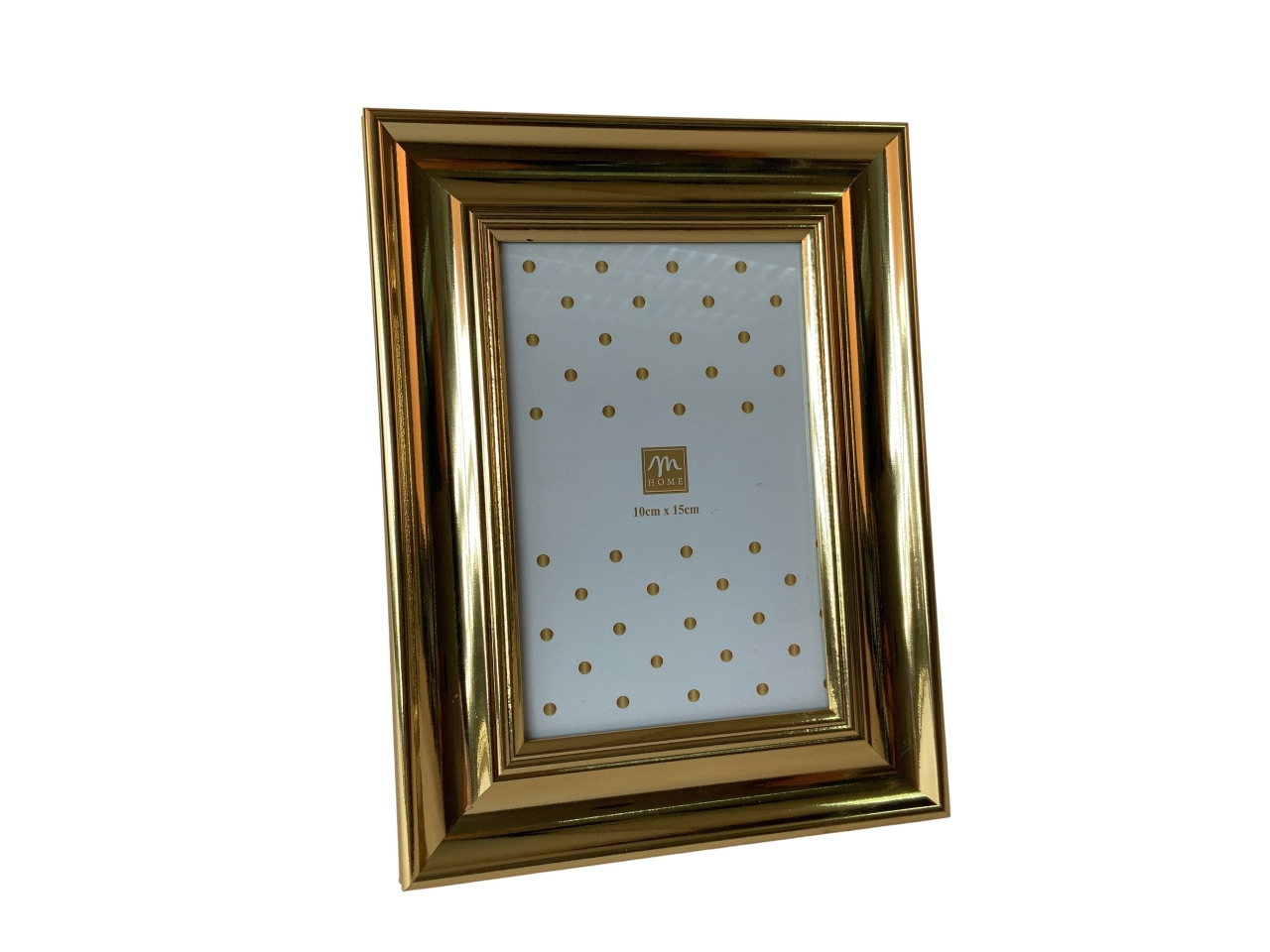 PORTAFOTO 10X15CM POLISTIRENE 16XH.21CM ORO 30504