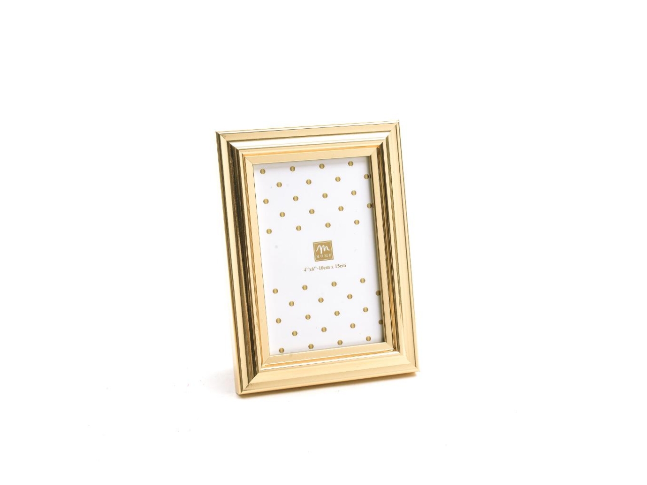 PORTAFOTO 10X15CM POLISTIRENE 13,5X18,5CM ORO81612