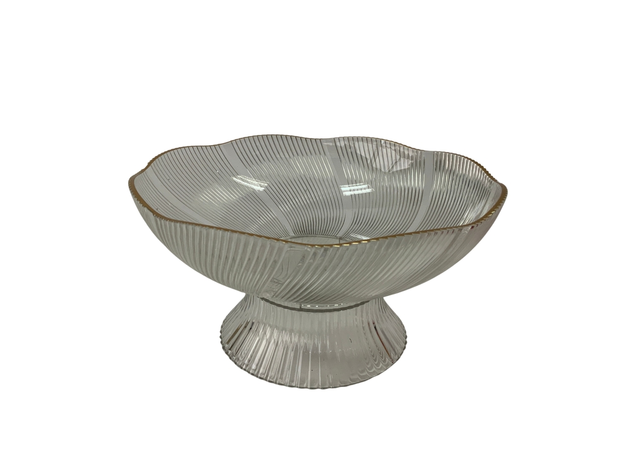 ALZATA 21,5XH.11CM PLASTICA TRASP. BORDO ORO98177 ALZATA 21,5XH.11CM PLASTICA TRASP. BORDO ORO98177