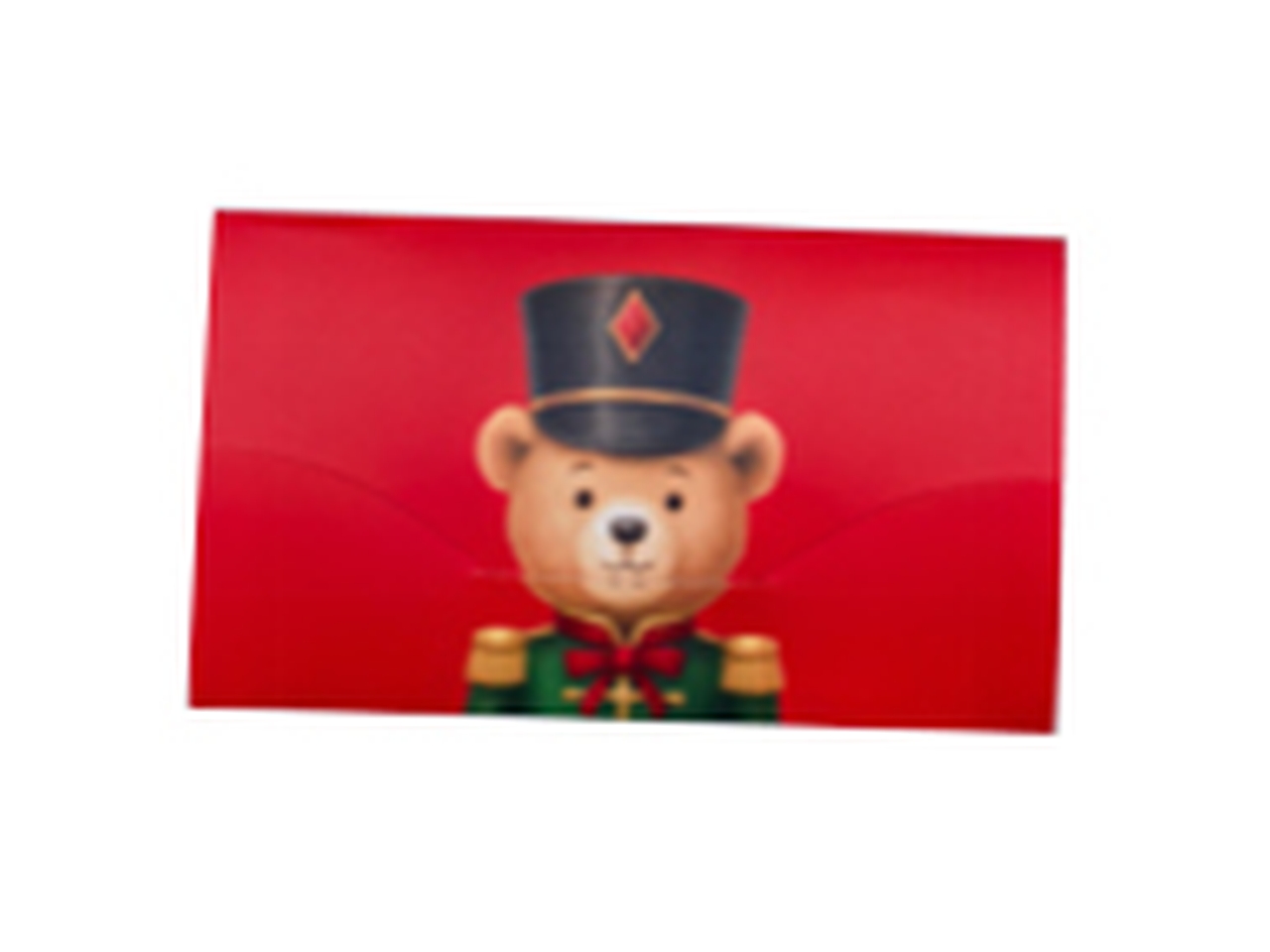 BIGLIETTO ORSO PORTASOLDI 15,5X9CM 13634