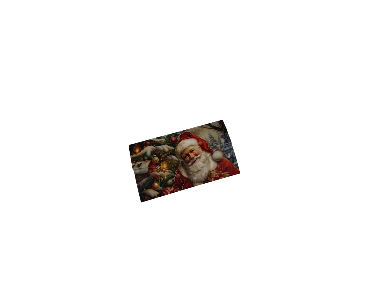 BIGLIETTO BABBO NATALE PORTASOLDI 15,5X9CM 13627