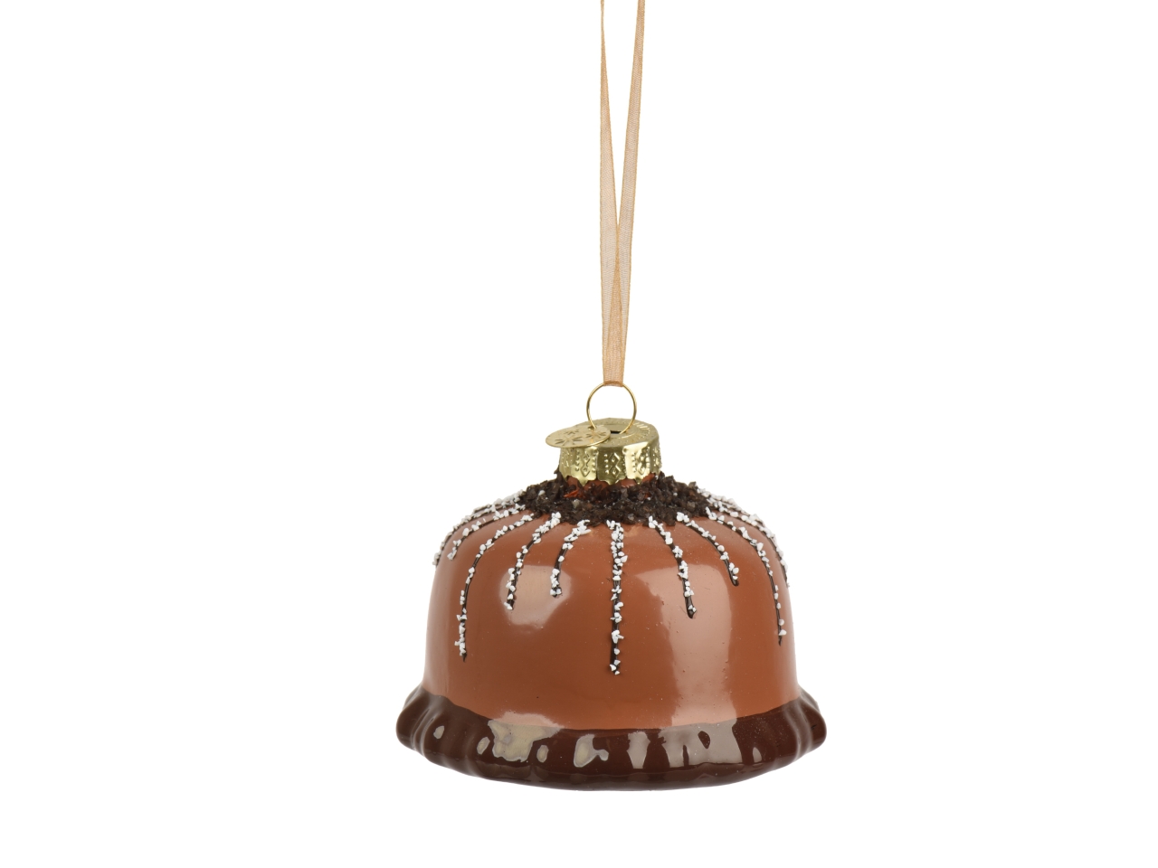 APPENDINO VETRO TORTA 5,3CM MARRONE 123870