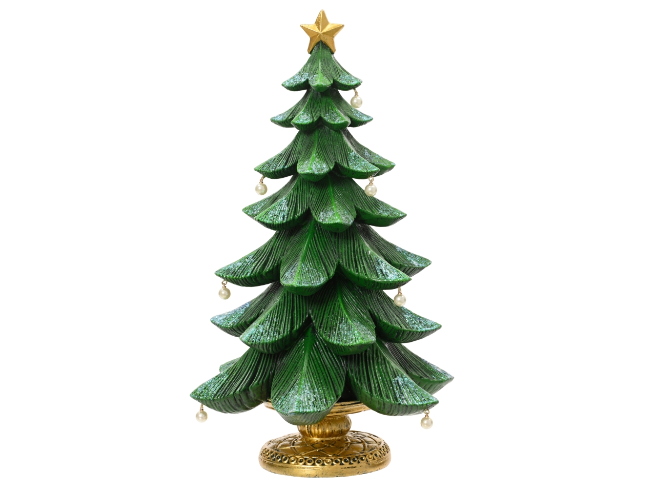 ALBERO 36,5CM POLIRESINA VERDE C/PERLINE 703011 ALBERO 36,5CM POLIRESINA VERDE C/PERLINE 703011