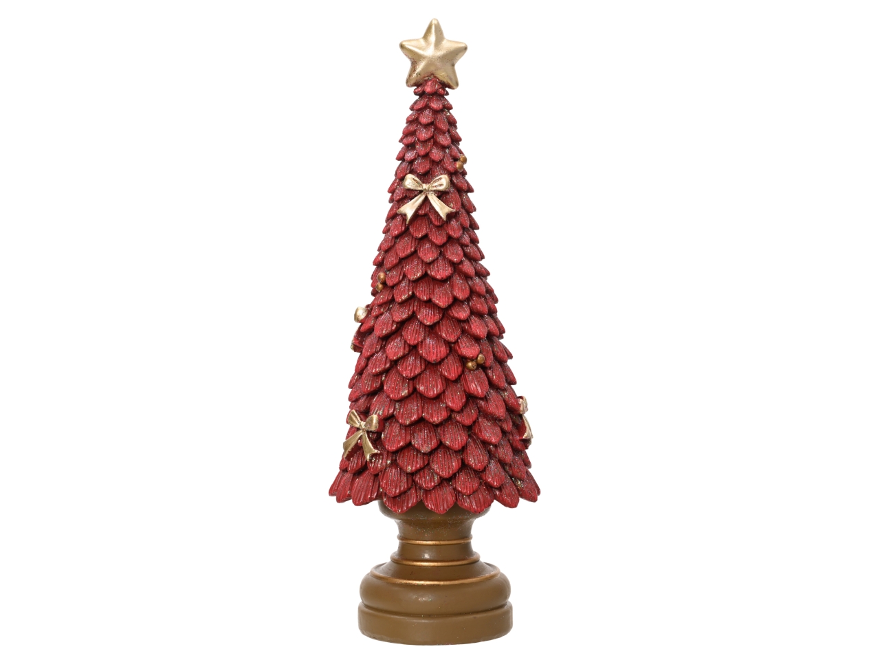 ALBERO 36CM POLIRESINA ROSSO GLITTERATO 703112 ALBERO 36CM POLIRESINA ROSSO GLITTERATO 703112