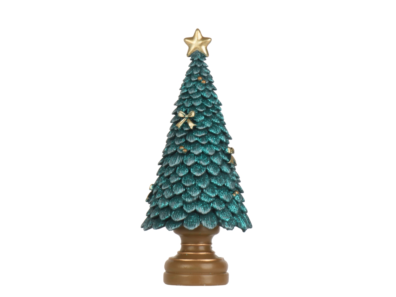 ALBERO 23CM POLIRESINA VERDE SMERAL.GLITTER703115