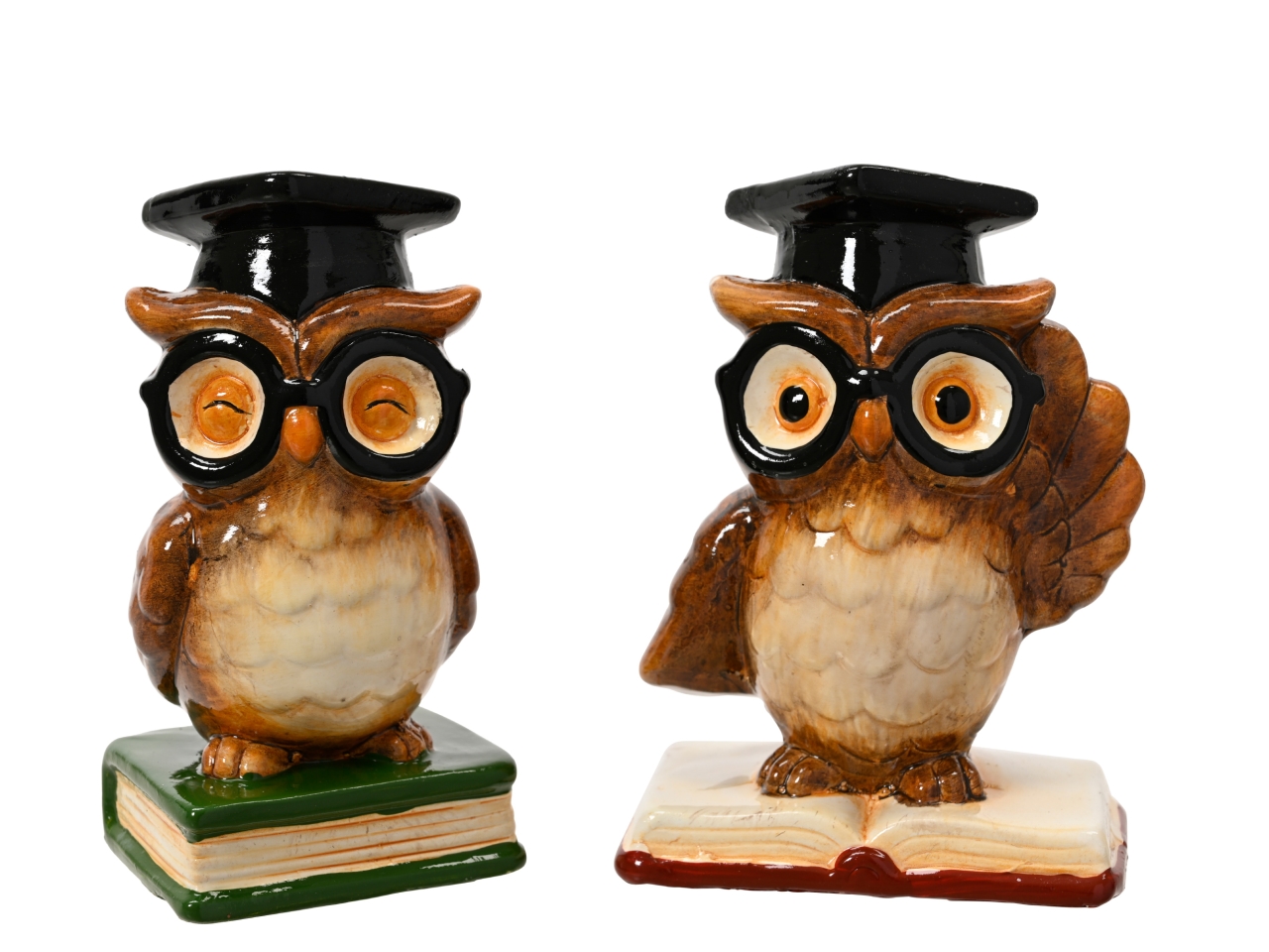 GUFO C/LIBRO 11,5CM IN TERRACOTTA 2ASS. 703550