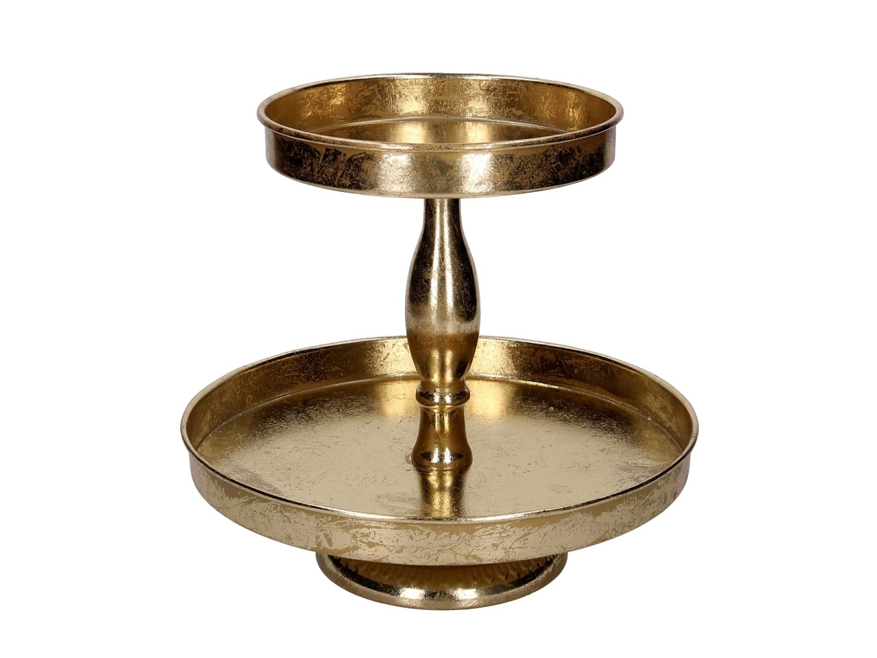ALZATINA METALLO 30XH.30CM 2 PIANI ORO 7638580000 ALZATINA METALLO 30XH.30CM 2 PIANI ORO 7638580000