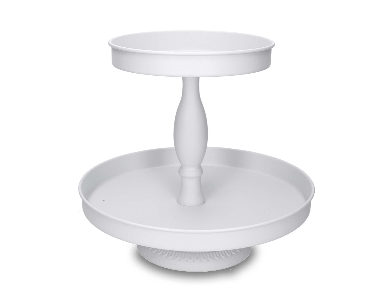 ALZATINA METALLO 30XH.30CM 2PIANI BIANCO7638610000 ALZATINA METALLO 30XH.30CM 2PIANI BIANCO7638610000