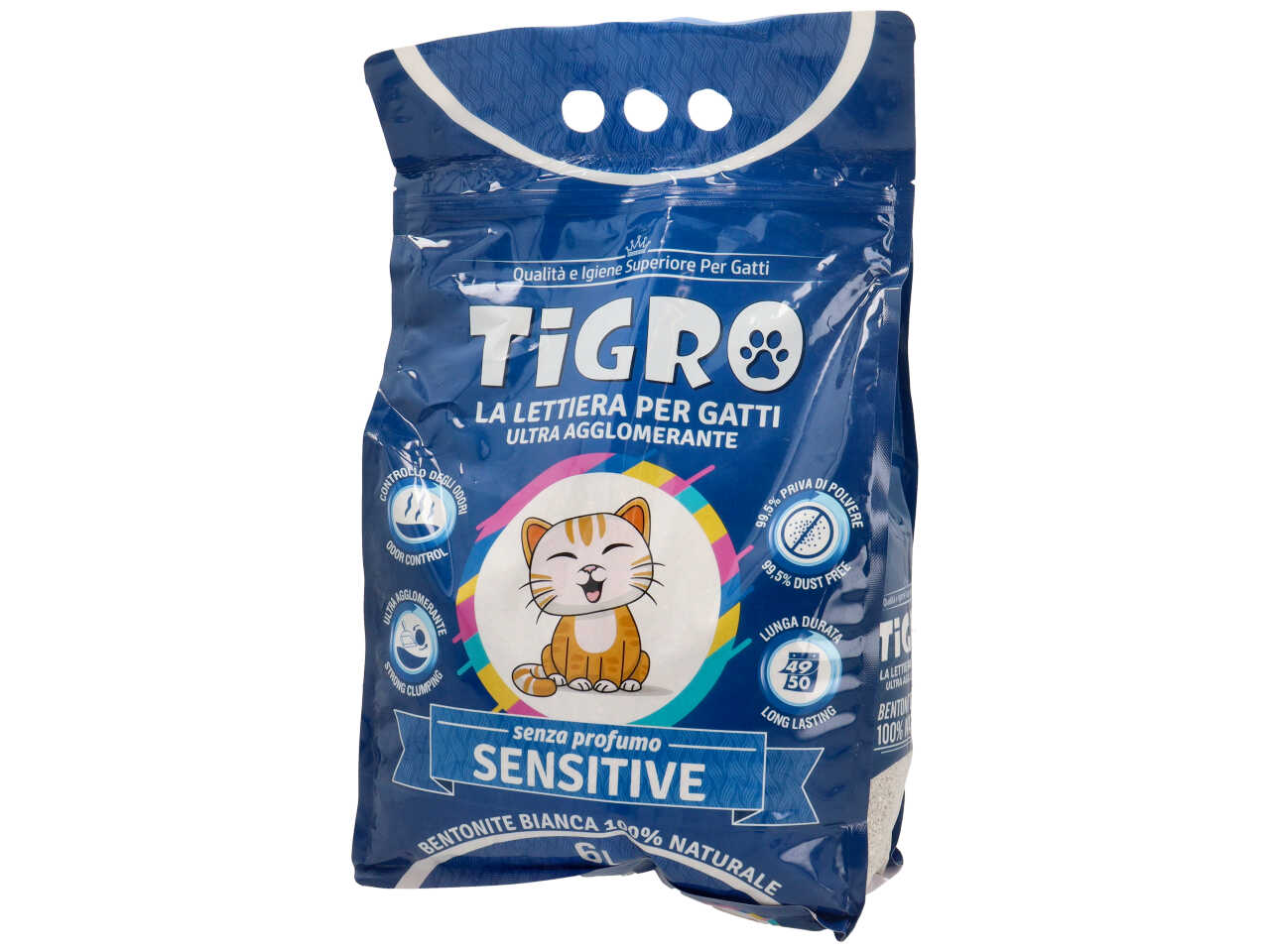 TIGRO LETTIERA PER GATTI 6LT SENSITIVE 63419