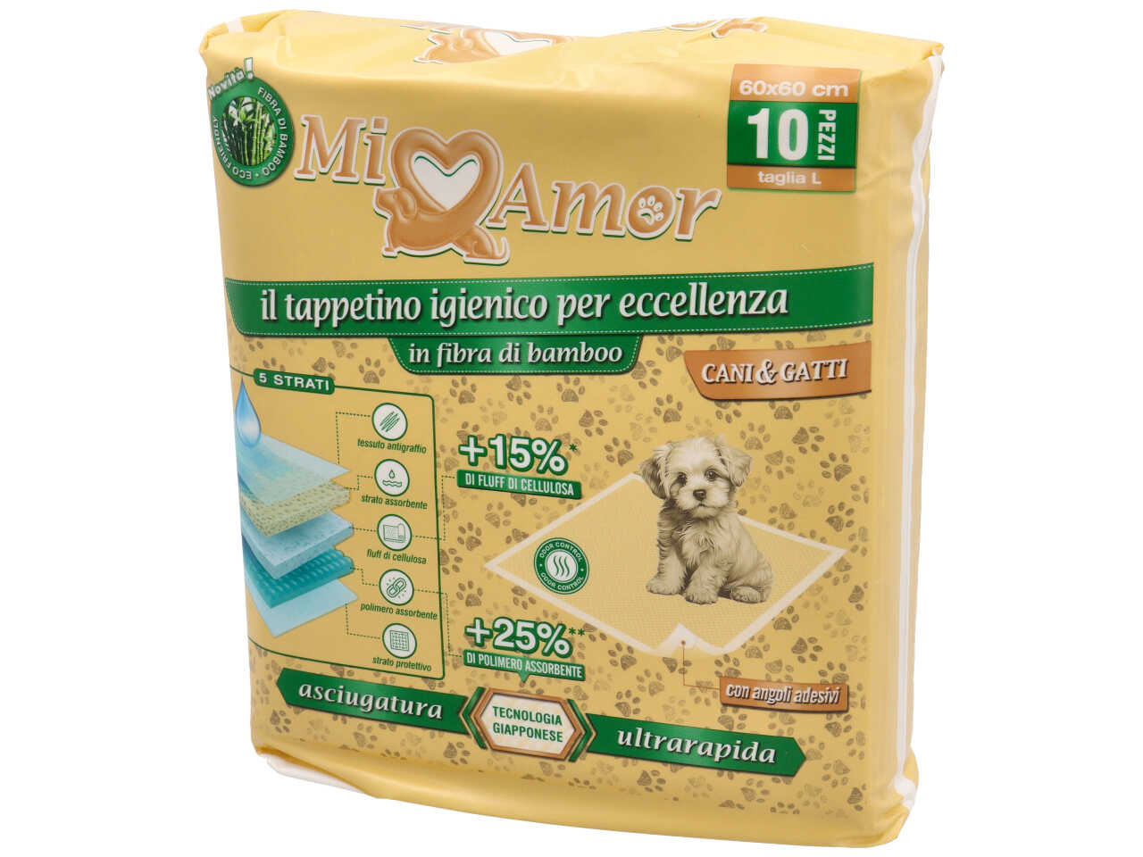 MIOAMOR TAPPETINI IG. 60X60 SET 10PZ BAMBOO 00070