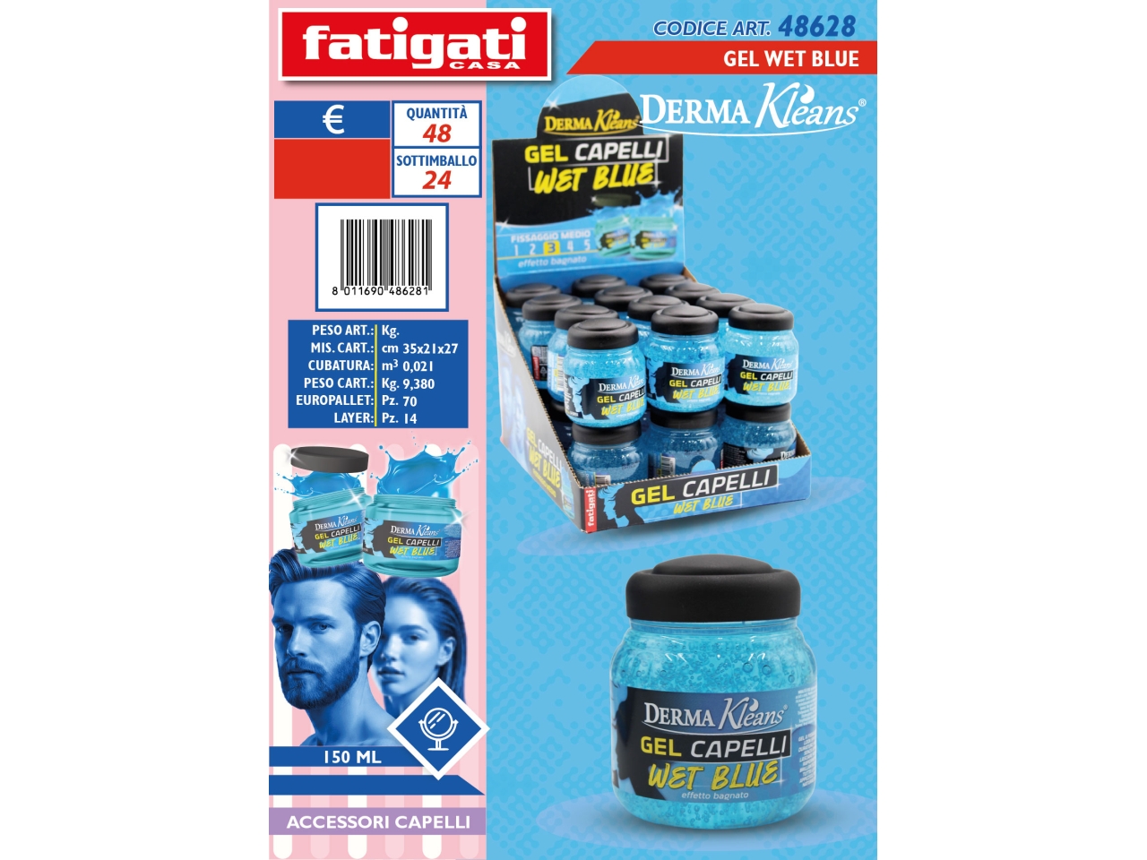 GEL WET 150ML BLUE 48628 GEL WET 150ML BLUE 48628