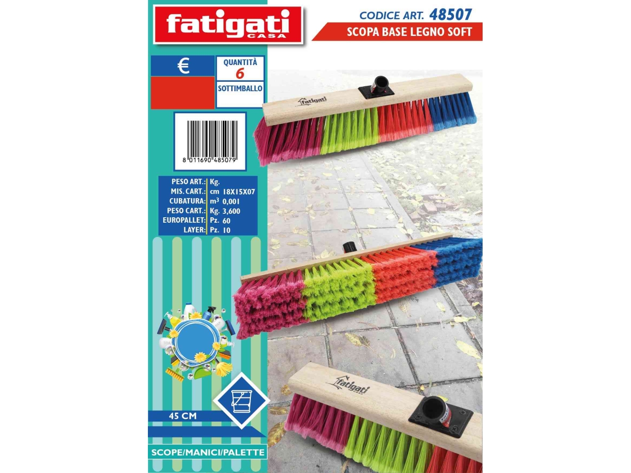SCOPA BASE LEGNO SOFT 45CM 48507 SCOPA BASE LEGNO SOFT 45CM 48507