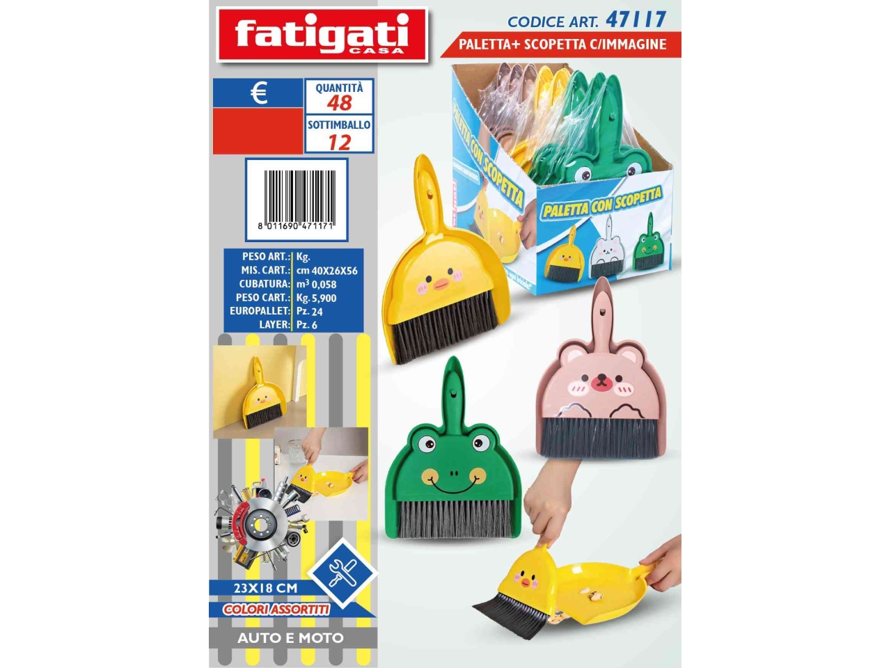PALETTA SCOPETTA CON IMMAGINE 23X18CM 47117 PALETTA SCOPETTA CON IMMAGINE 23X18CM 47117