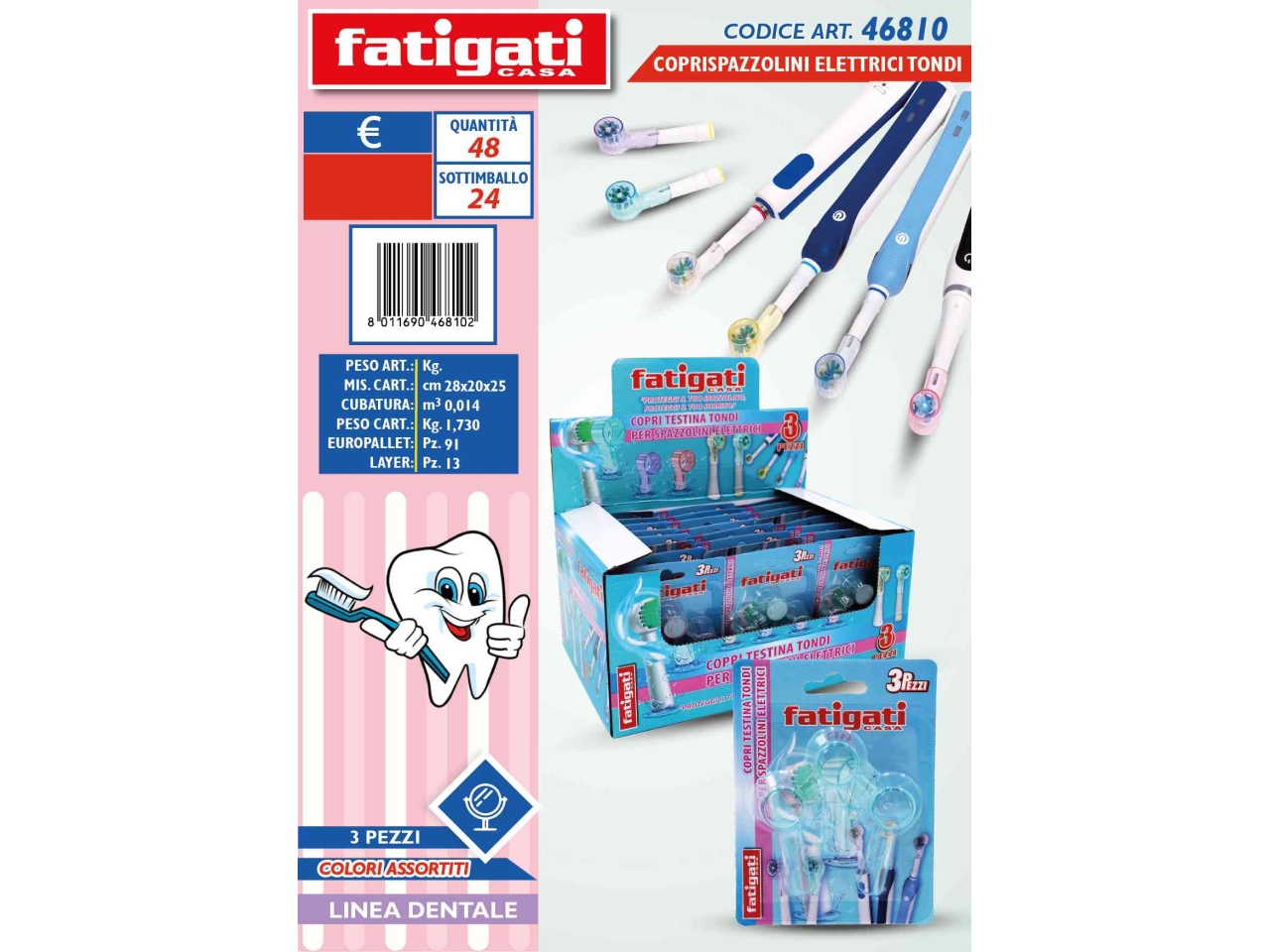 COPRISPAZZOLINI PER SPAZZOLINO ELETTRICO 46810