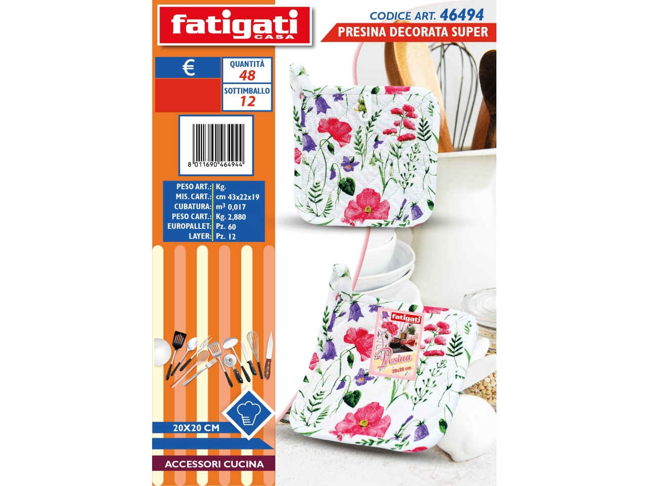 PRESINE DECORATA SUPER 20X20CM 46494 PRESINE DECORATA SUPER 20X20CM 46494